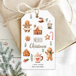 Personalisierter Weihnachtstag mit Weihnachtskekse Geschenkanhänger