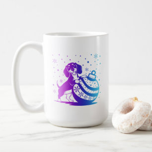 Personalisierter Weihnachtstasse für Hundebesitzer Kaffeetasse