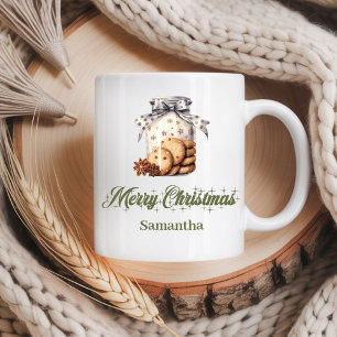 Personalisierter Weihnachtstasse im nordischen Sti Kaffeetasse