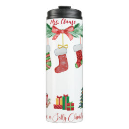 Personalisierter Weihnachtstumpfer - Festliche Str Thermosbecher