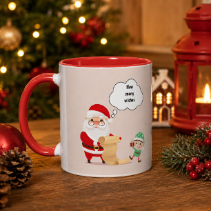 Personalisierter Weihnachtswunschzettel-Weihnachts Tasse