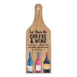 Personalisierter Wein und Käse Schneidebrett