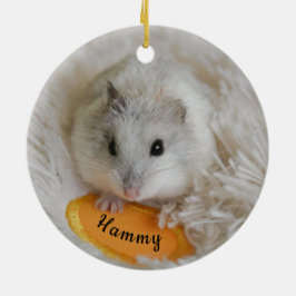 Personalisierter weißer Zwerghammer Keramik Ornament