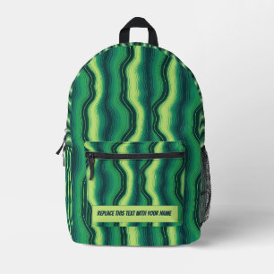 Personalisierter welliger Streifen-Rucksack Bedruckter Rucksack