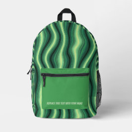 Personalisierter welliger Streifen-Rucksack Bedruckter Rucksack