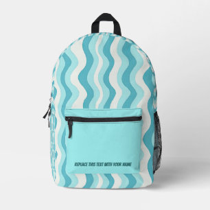 Personalisierter welliger Streifen-Rucksack Bedruckter Rucksack