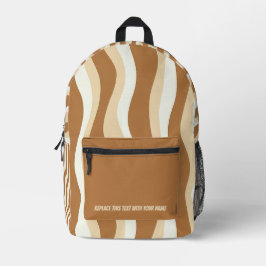 Personalisierter welliger Streifen-Rucksack Bedruckter Rucksack