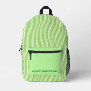 Personalisierter welliger Streifen-Rucksack Bedruckter Rucksack