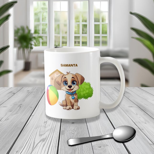 Personalisierter Welpen-Becher Kaffeetasse (Von Creator hochgeladen)