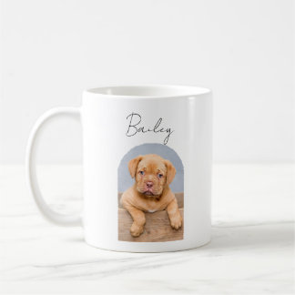 Personalisierter Welpen-Fotomug mit individuellem Kaffeetasse