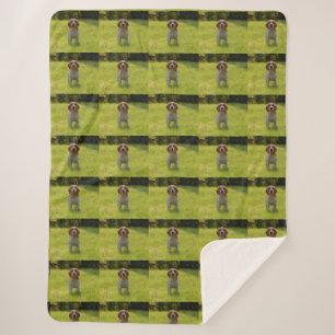 Personalisierter Welpenfoto-Muster Hund Lover Sherpadecke