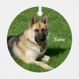 Personalisierter Welpenhund Ornament Aus Metall