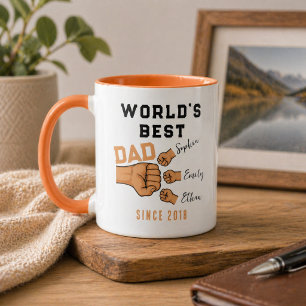 Personalisierter WELT BESTER VATER Vatertag Tasse