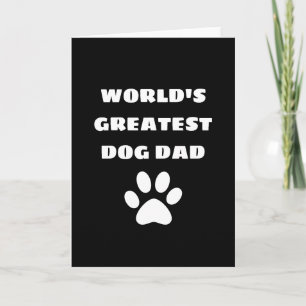 Personalisierter Weltbester Hund Papa Benutzerdefi Karte