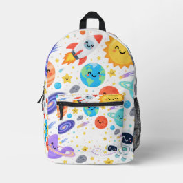 Personalisierter Weltraum-Explorer-Kinder-Rucksack Bedruckter Rucksack