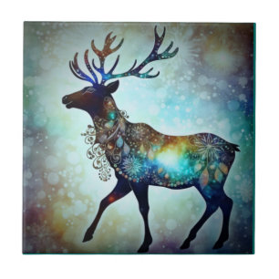 Personalisierter Whimsischer Weihnachtsbaum Fliese