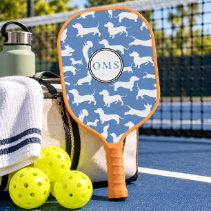 Personalisierter Wiener Hund, Wursthund Pickleball Schläger