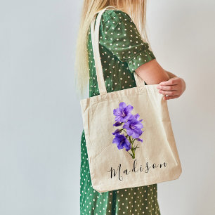 Personalisierter Wildblume Tragetasche
