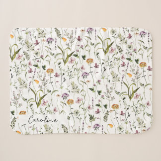 Personalisierter Wildblumengarten Blumenmuster Sherpadecke