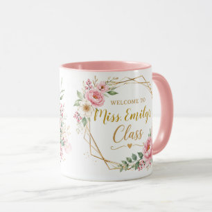 Personalisierter Willkommenslehrer-Kaffeebecher fü Tasse