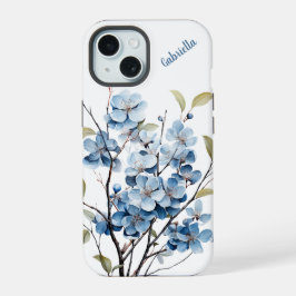 Personalisierter Winter floral Phone Case iPhone 15 Hülle