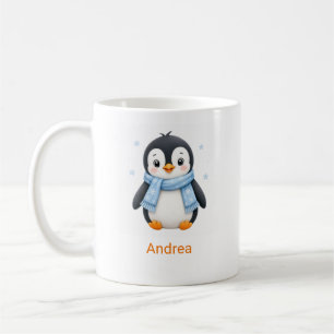 Personalisierter Winter-Kinder-Fotomug mit Namen Kaffeetasse
