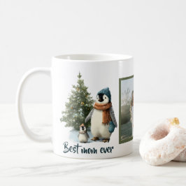 Personalisierter Winter-Pinguin „Beste Mutter alle Kaffeetasse