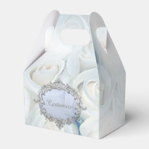 Personalisierter Winter-weißer Geschenkschachtel