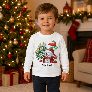 Personalisierter Winter Wonderland Schneemann Todd