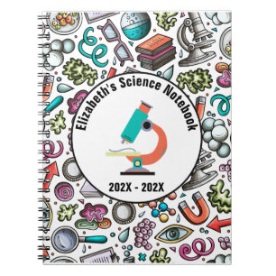 Personalisierter Wissenschaftsnotizbuch-Einband -  Notizblock