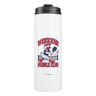 Personalisierter Wochenend-Paddle-Club-Enten-Teamn Thermosbecher