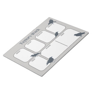 Personalisierter Wochenplaner Notizblock