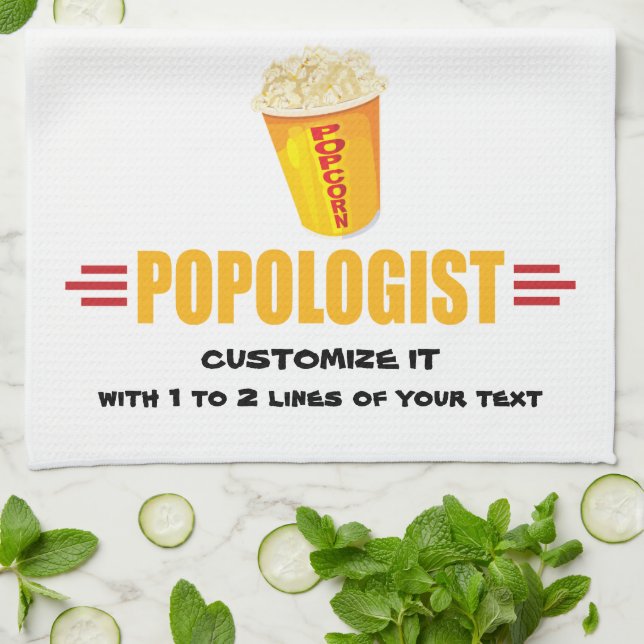 Personalisierter Wolkenkratzer Geschirrtuch (Gefaltet)