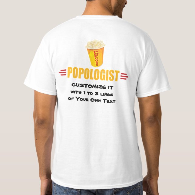 Personalisierter Wolkenkratzer T-Shirt (Rückseite)