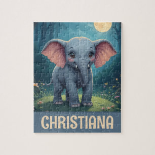 Personalisierter wunderlicher Baby-Elefant