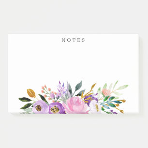 Personalisierter wunderlicher Blumenblumenstrauß Post-it Klebezettel