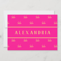 Personalisierter XOXO - Hot-Pink-Valentinstag
