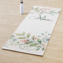 Personalisierter Yoga-Mat mit wilden kleinen Blume Yogamatte