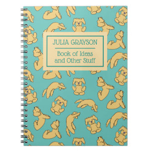 Personalisierter Yoga Pose Hunde Muster Individuel Notizblock