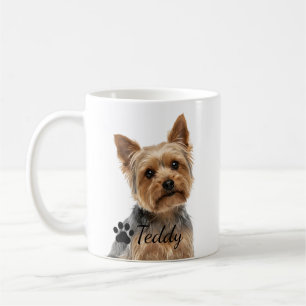 Personalisierter Yorkshire Terrier Blue Tan Hundet Kaffeetasse