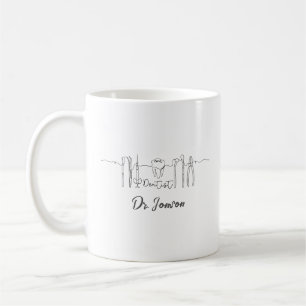 Personalisierter Zahnarzt Benutzerdefinierter Na Kaffeetasse