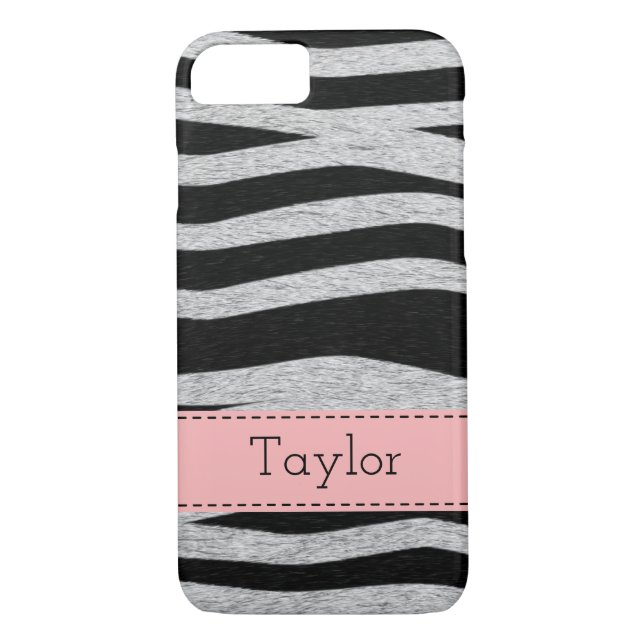 Personalisierter Zebra-Muster iPhone-Fall Case-Mate iPhone Hülle (Rückseite)