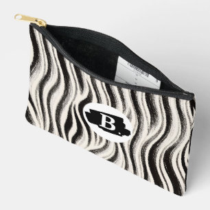 Personalisierter Zebra Stripe Druckzubehör Beutel