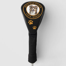 Personalisierter, Zeichnend Collie Dog an der Gren Golf Headcover