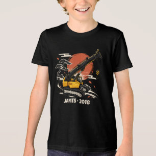 Personalisierter Zen-Kleiner Kran Tri-Blend Shirt