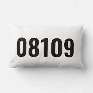 Personalisierter Zip-Code Lendenkissen