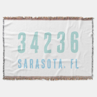 Personalisierter Zip-Code, Stadt, Staat Blues der Decke
