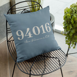 Personalisierter Zip-Code und Geschenk für das Neu Kissen