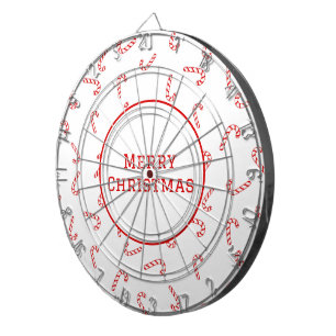 Personalisierter Zuckerstangen-Weihnachten Dartscheibe