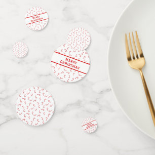 Personalisierter Zuckerstangen-Weihnachten Konfetti